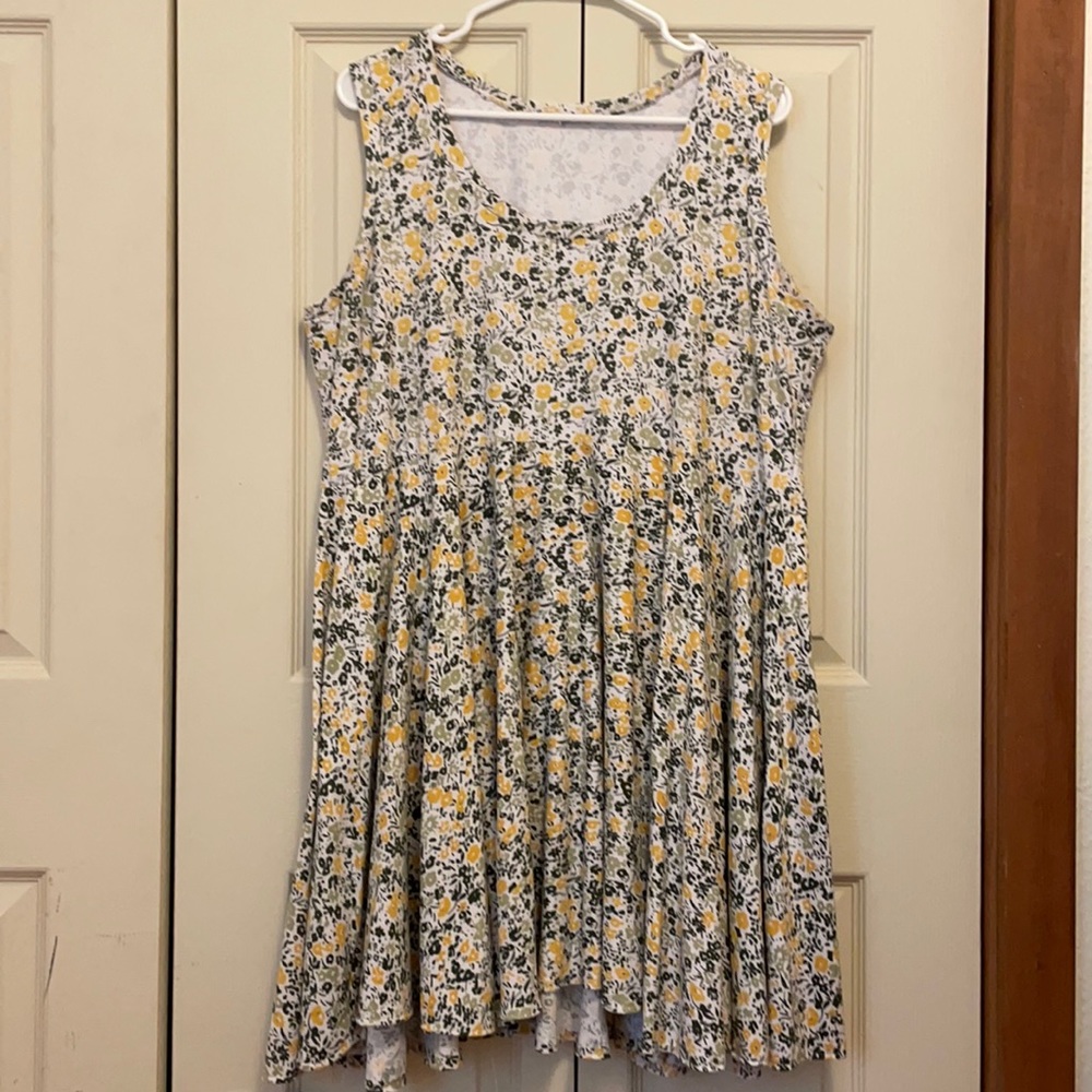 Green Floral Dress 👗